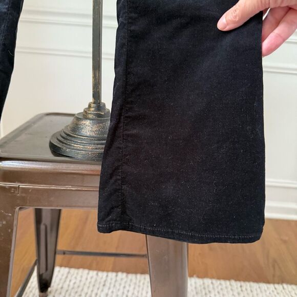 Rag & Bone 10" Crop Flare Black Velvet Pants $200 26 - Picture 5 of 10